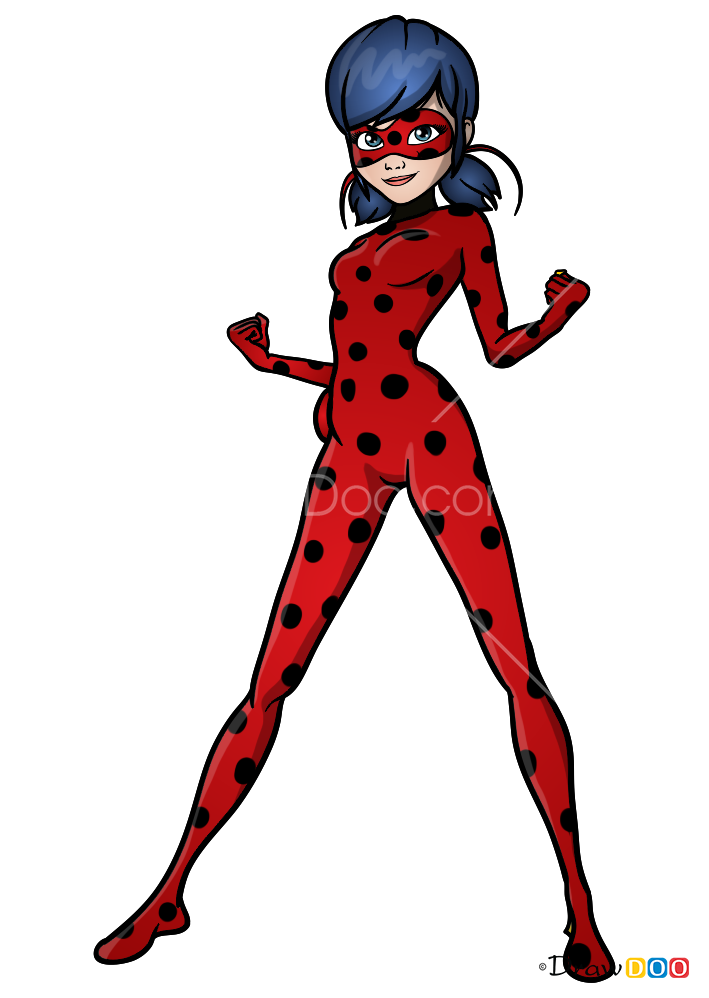 How To Draw Ladybug Ladybug And Cat Noir 0456